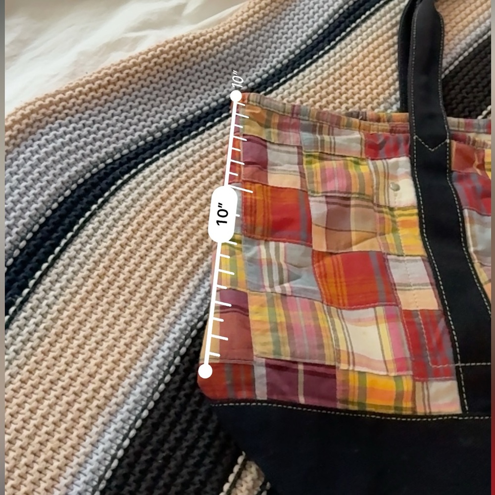 J. Crew Patchwork Tote Bag - image 4